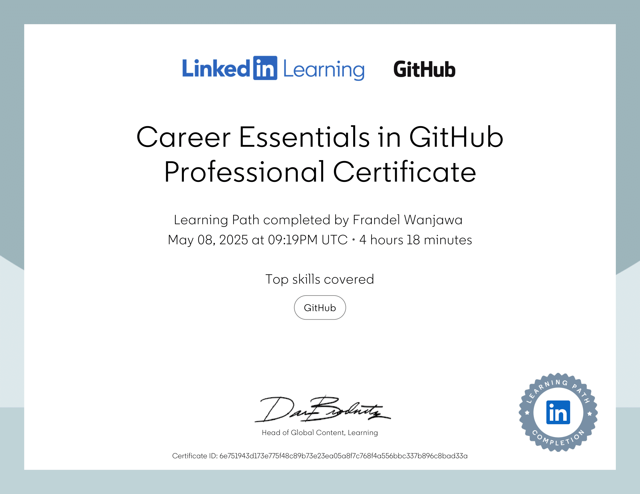 Career Essentials in Github Professional Certificate
