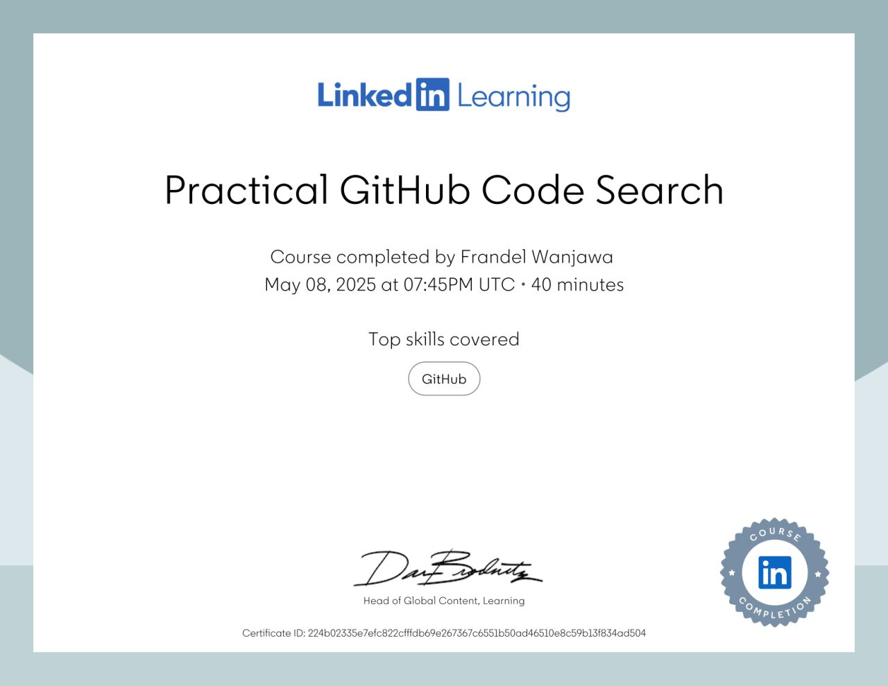 Practical GitHub Code Search