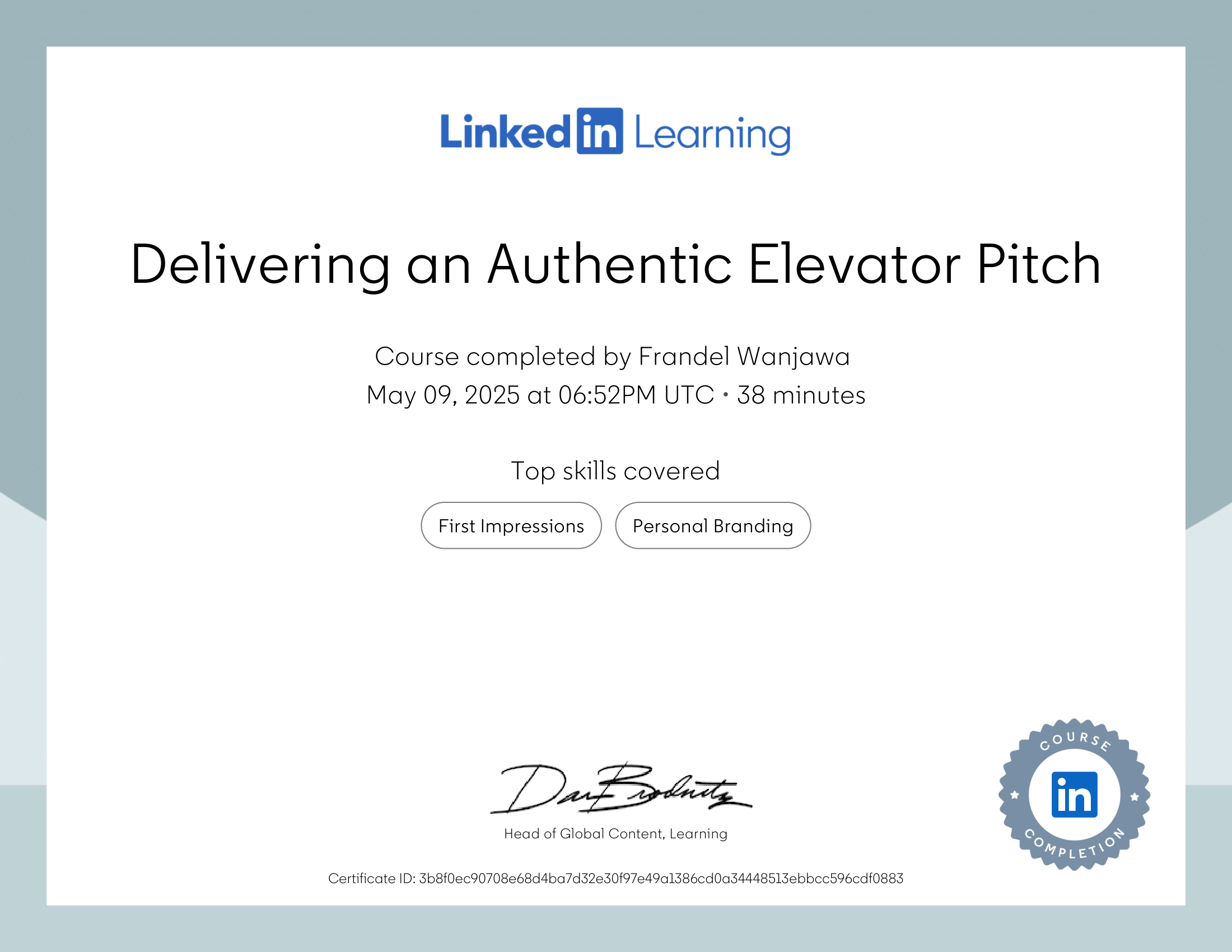 Delivering an authentic Elevator Pitch