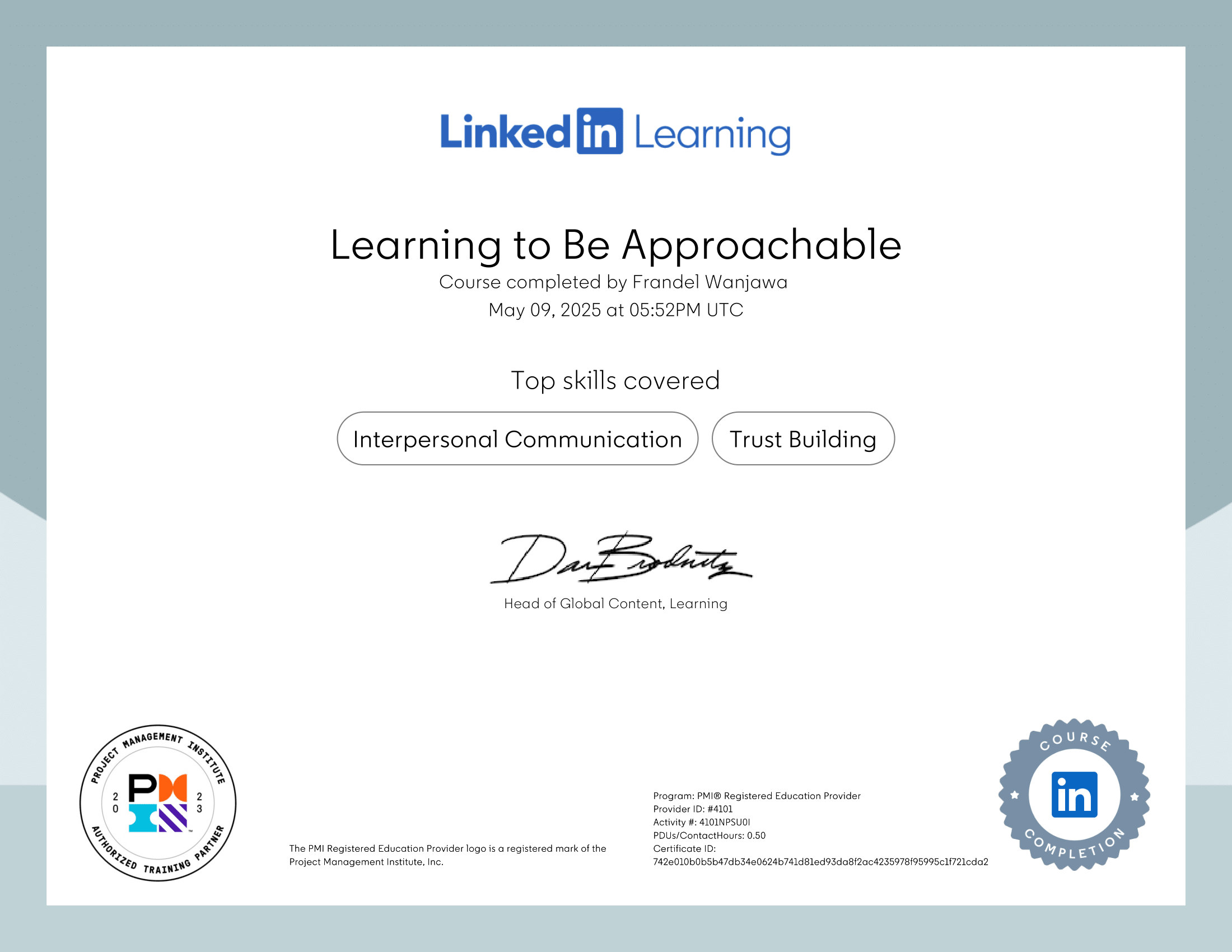 Learn to be Approachable