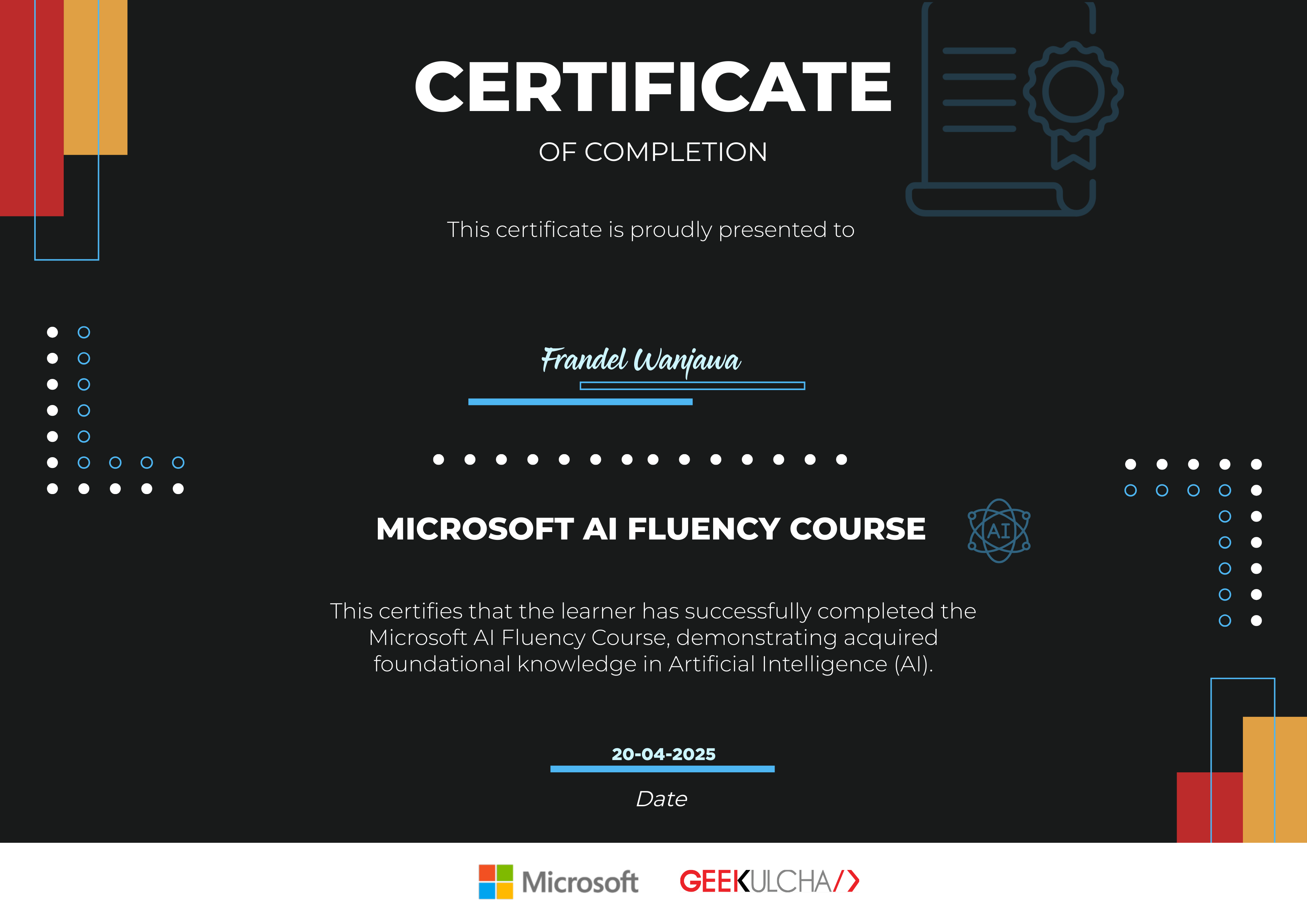 Microsoft AI Fluency Course