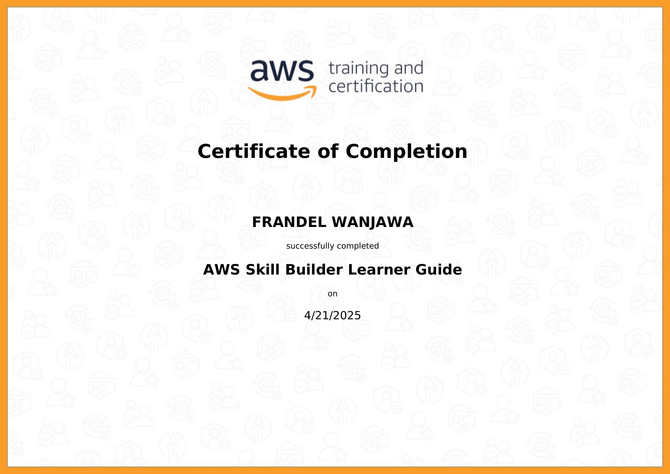 AWS Skill builder learner guide
